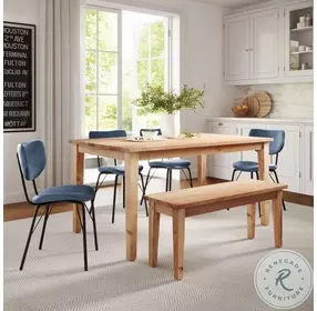 Colby Natural 60" Rectangular Dining Table
