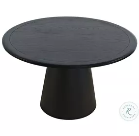 Nash Black 50" Round Dining Table
