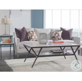 Signature Designs Desert Travertine And Ribbed Brown Adamo Cafe Cocktail Table