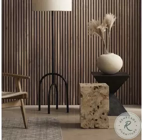 Faydon Romano Fosse Travertine End Table