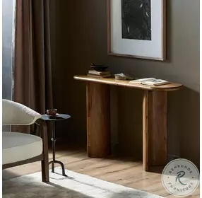 Paden Seasoned Brown Acacia Console Table