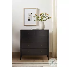 Soto Black 5 Drawer Chest