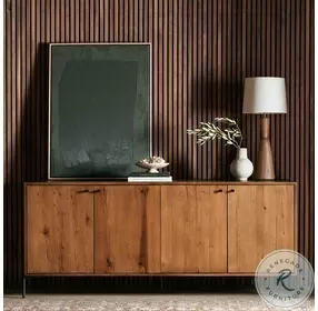 Eaton Amber Oak Resin Sideboard