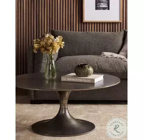 Simone Raw Antique Nickel Coffee Table