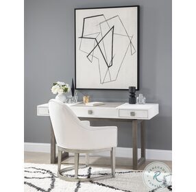 Terra Luna White Cloud And Nightfall Vanity Desk