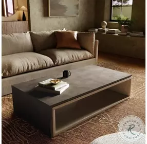 Faro Dark Grey Concrete Coffee Table