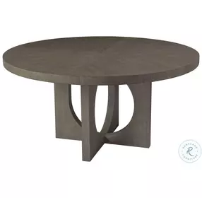 Signature Designs Cappuccino Gray Oak Apostrophe Round Dining Room Set