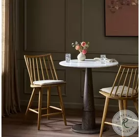 Lewis Sandy Oak and Lavon Flint Windsor Counter Height Stool