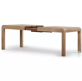 Everson Scrubbed Teak Extendable Dining Table