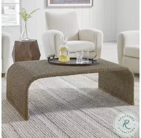 Terracina Earth Tones Woven Sea Grass Occasional Table Set