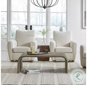 Calabria Earth Tones Woven Seagrass Cocktail Table