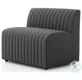 Augustine FIQA Boucle Charcoal Performance Fabric 39" Dining Banquette