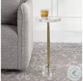 Groove Crystal Drink Table