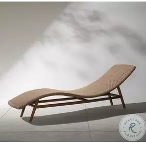 Portia Vintage Natural 24" Outdoor Chaise