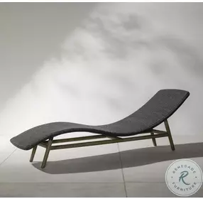 Portia Vintage Coal 24" Outdoor Chaise