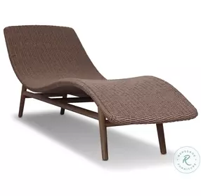 Portia Tanned Weave 24" Outdoor Chaise