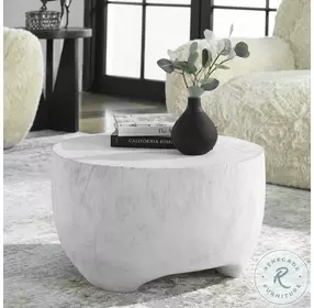 Elevate Matte White Cocktail Table