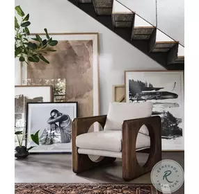 Downey Gibson Wheat Performance Fabric Chair