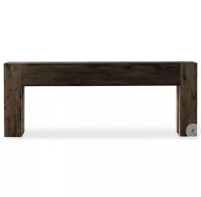 Abaso Ebony Rustic Wormwood Oak 80" Console Table