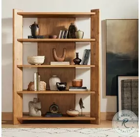 Edmund Smoked Pine Bookcase
