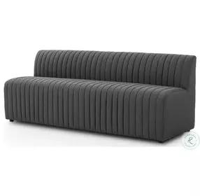Augustine FIQA Boucle Charcoal Performance Fabric 82" Dining Banquette