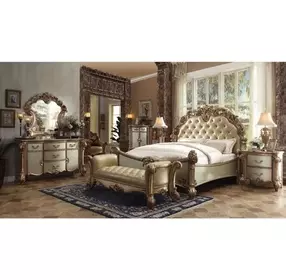 Vendome Gold Patina and Bone 3 Drawer Gentleman's Chest