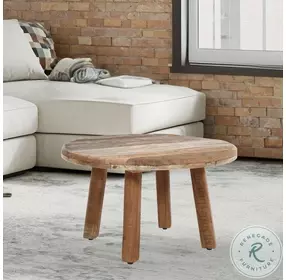 Reclamation Rustic Brown 24" Round Cocktail Table