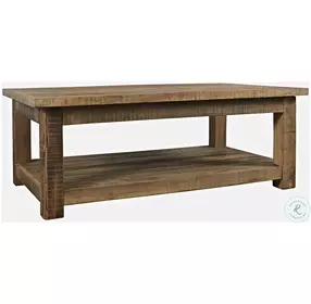 Reclamation Rustic Brown 50" Rectangular Occasional Table Set