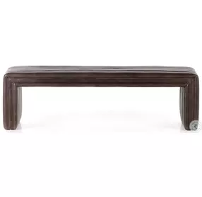 Augustine Deacon Wolf Leather Bench