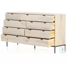 Trey Dove Poplar 9 Drawer Dresser
