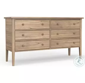Palmer Natural 6 Drawer Dresser