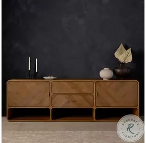 Caspian Natural Ash Media Console