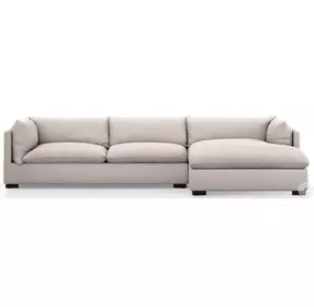 Westwood Bennett Moon 131" 2 Piece Performance Fabric Sectional with RAF Chaise