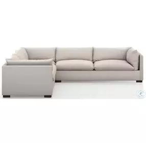 Westwood Bennett Moon 122" 3 Piece Performance Fabric Sectional