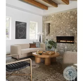 Gidget Sheepskin Camel 84" Sofa