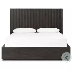 Leo Smoked Black Panel Bedroom Set