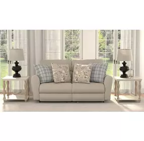 Chappy Linen Lay Flat Reclining 83" Sofa