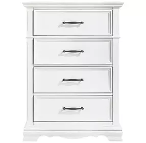 York White 4 Drawer Chest