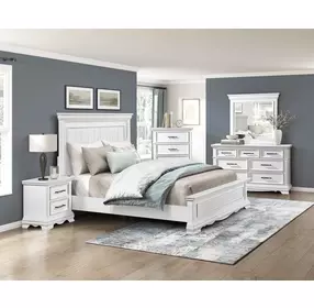 York White 7 Drawer Dresser