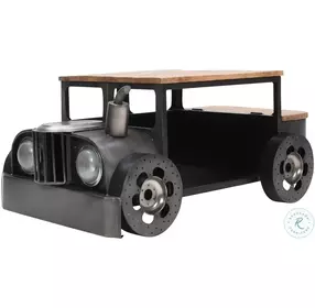 Glory Days Gray and Brown Roadie 41" Vintage Truck Cocktail Table