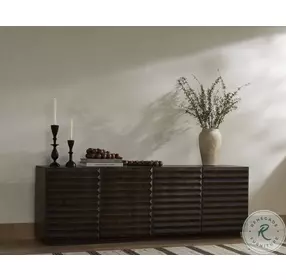 Tussac Matte Brown Neem Media Console