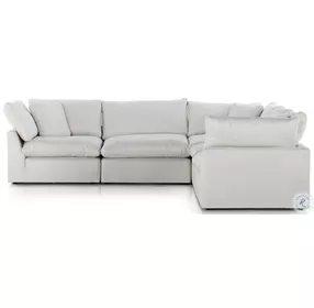 Stevie Anders Ivory 5 Piece Performance Fabric LAF Sectional