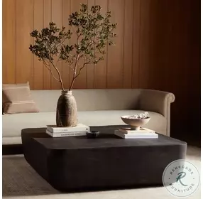 Basil Aged Grey Outdoor Square Coffee Table