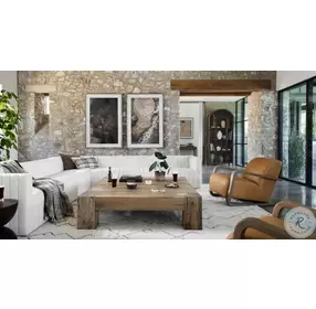 Abaso Rustic Wormwood Oak Coffee Table