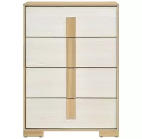 Sterling Natural and White 4 Drawer Chest