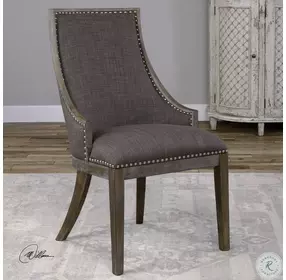 Aidrian Charcoal Gray Dining Chair