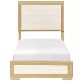 Sterling Natural and White Youth Panel Bedroom Set