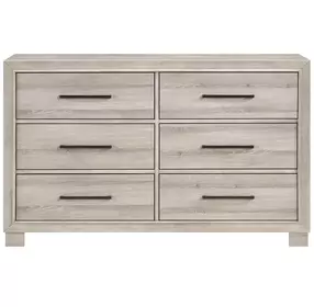 Everett Gray 6 Drawer Dresser