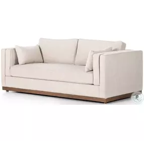 Lawrence Nova Taupe Performance Fabric 87" Living Room Set