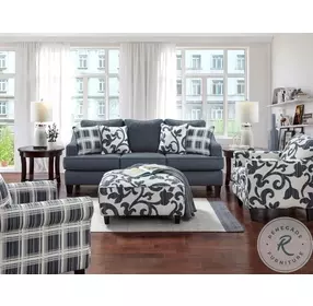 Truth or Date Navy Sleeper Sofa